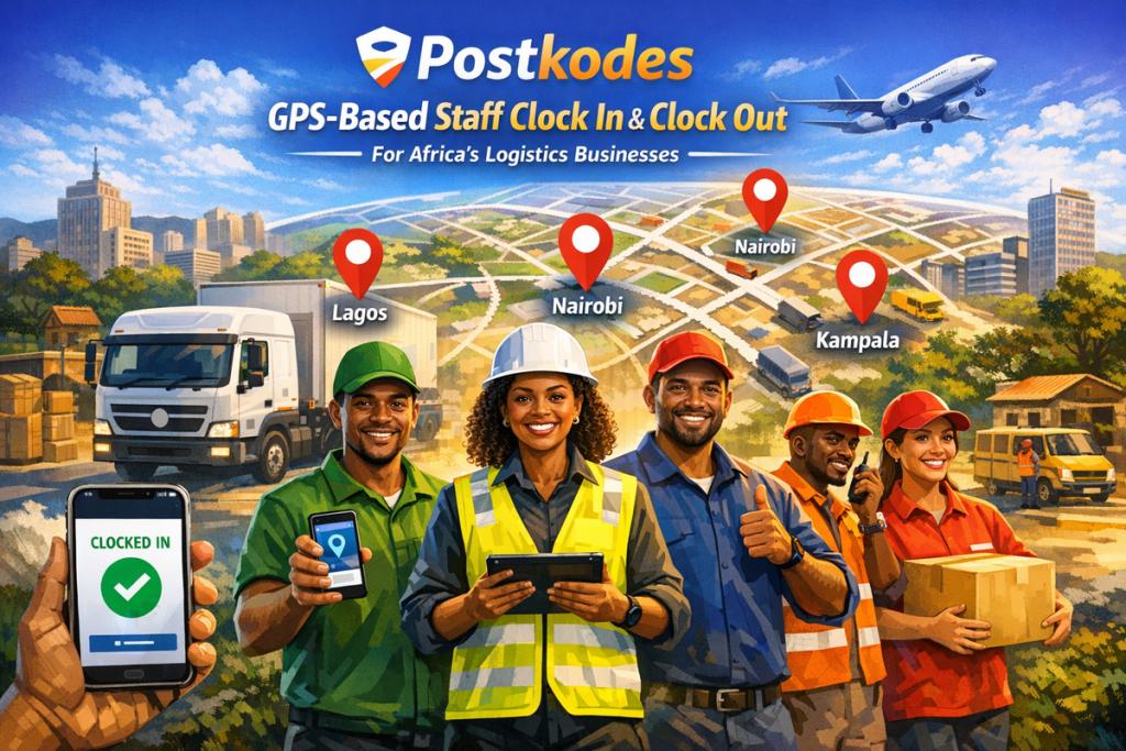 Postkodes Launches GPS-Based Staff Clock In & Clock Out for Africa’s Logistics Businesses